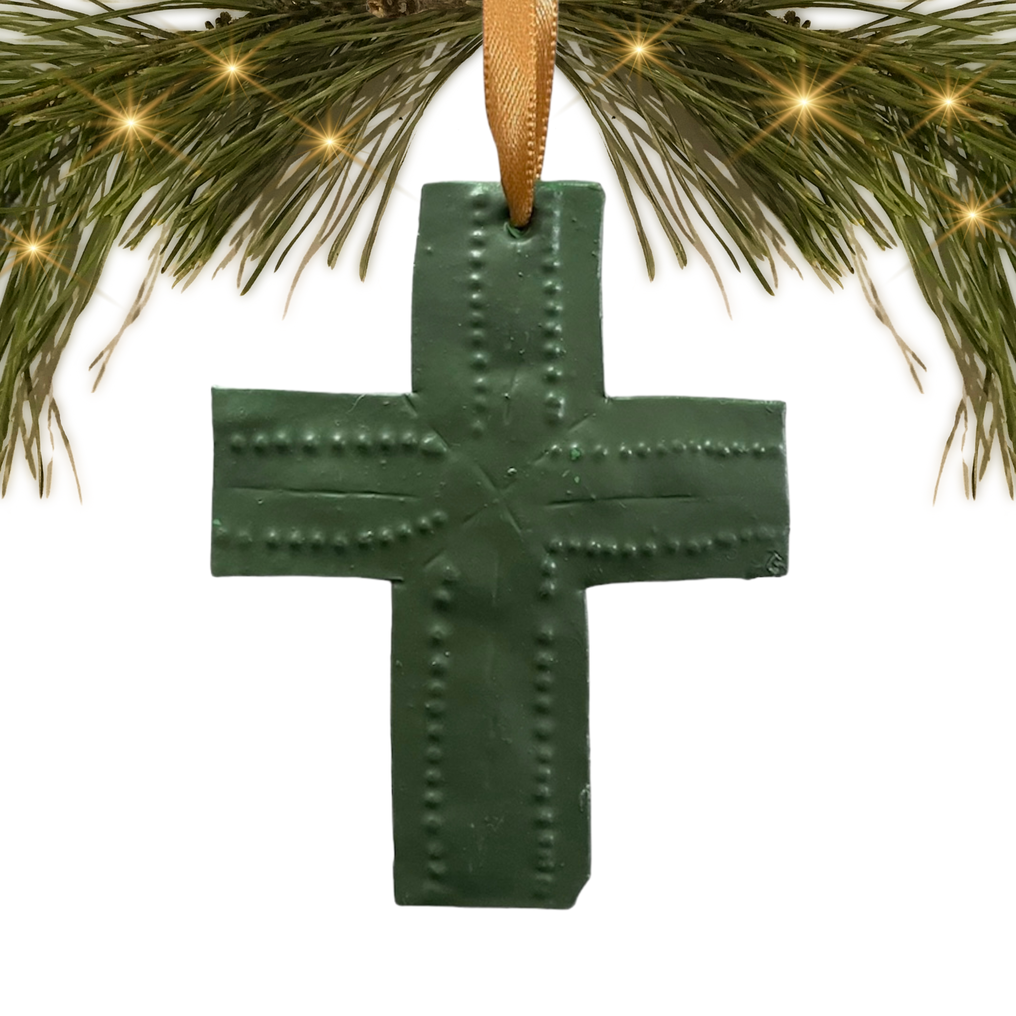 Haiti | Cross (Green) | Ornament