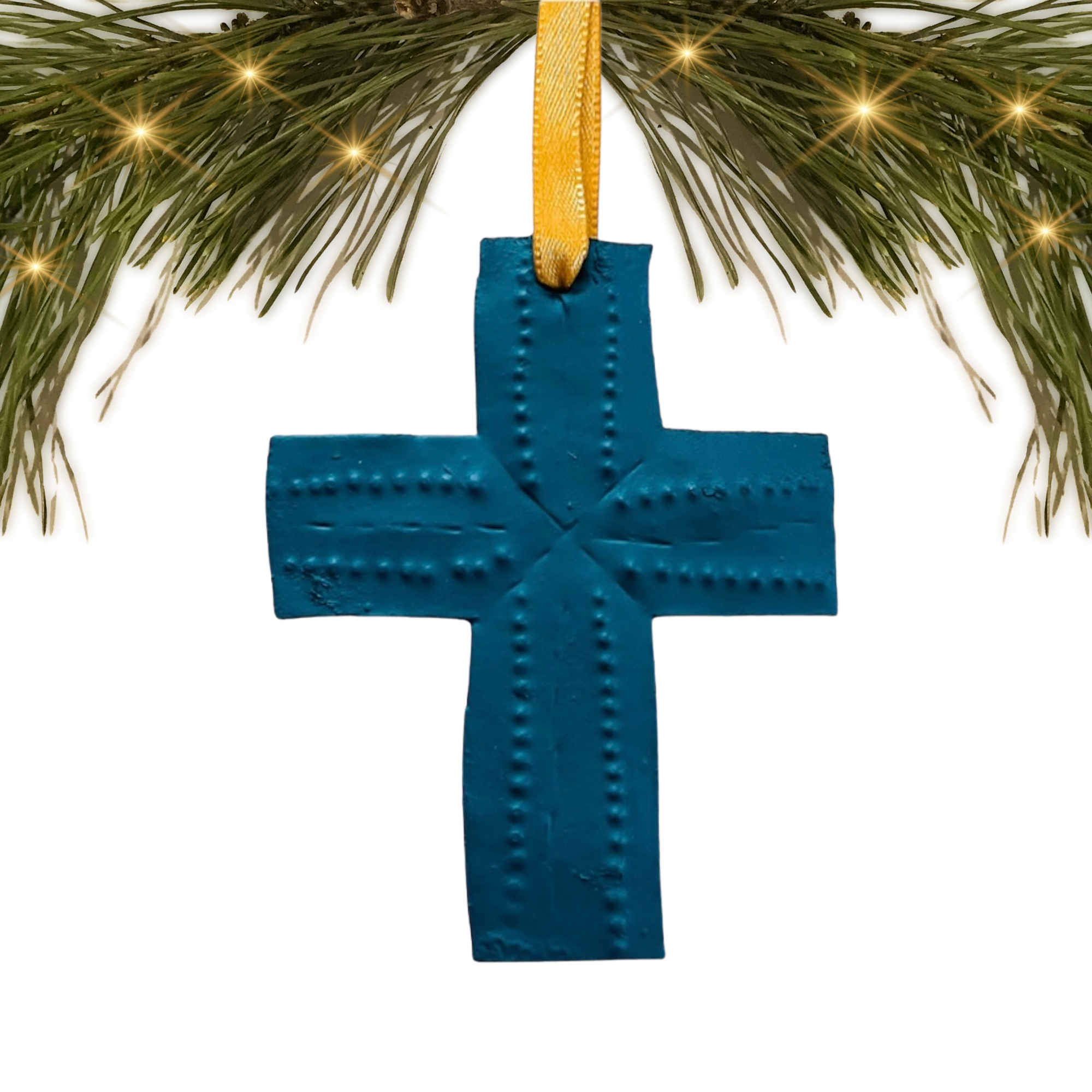 Haiti | Cross (Dark Teal) | Ornament