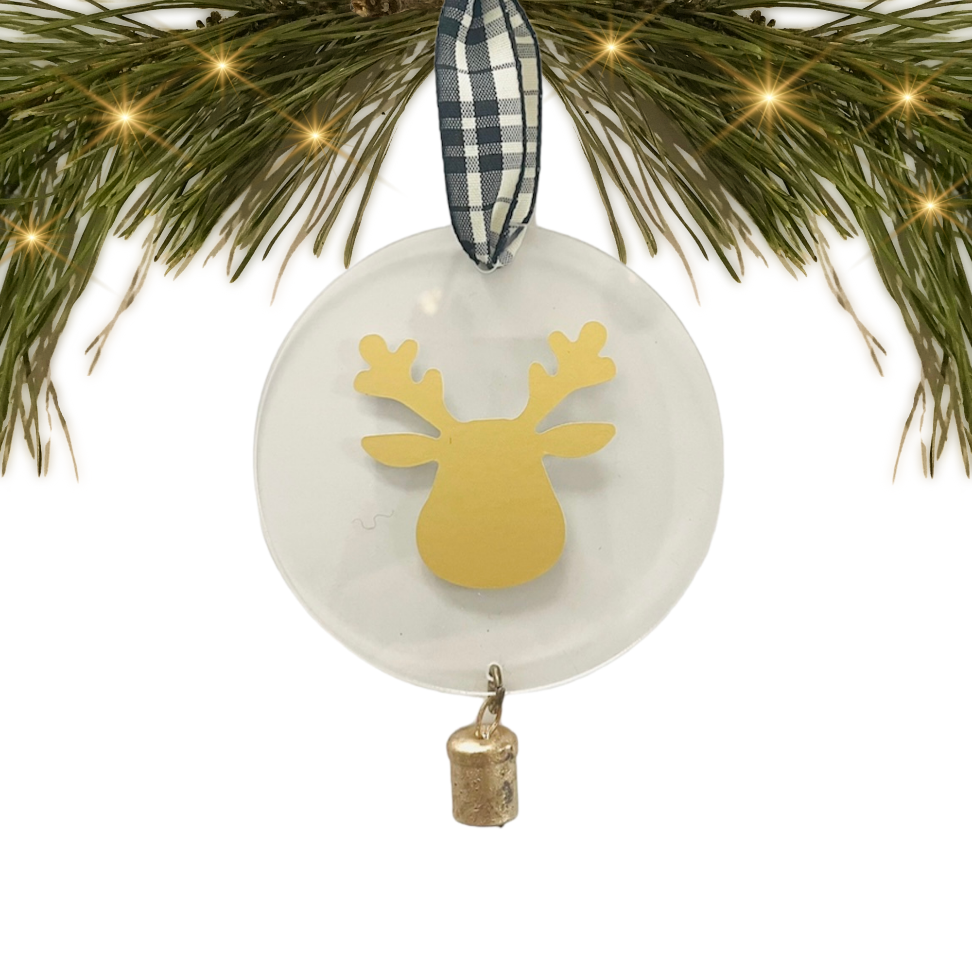 India | Moose/Bell | Ornament