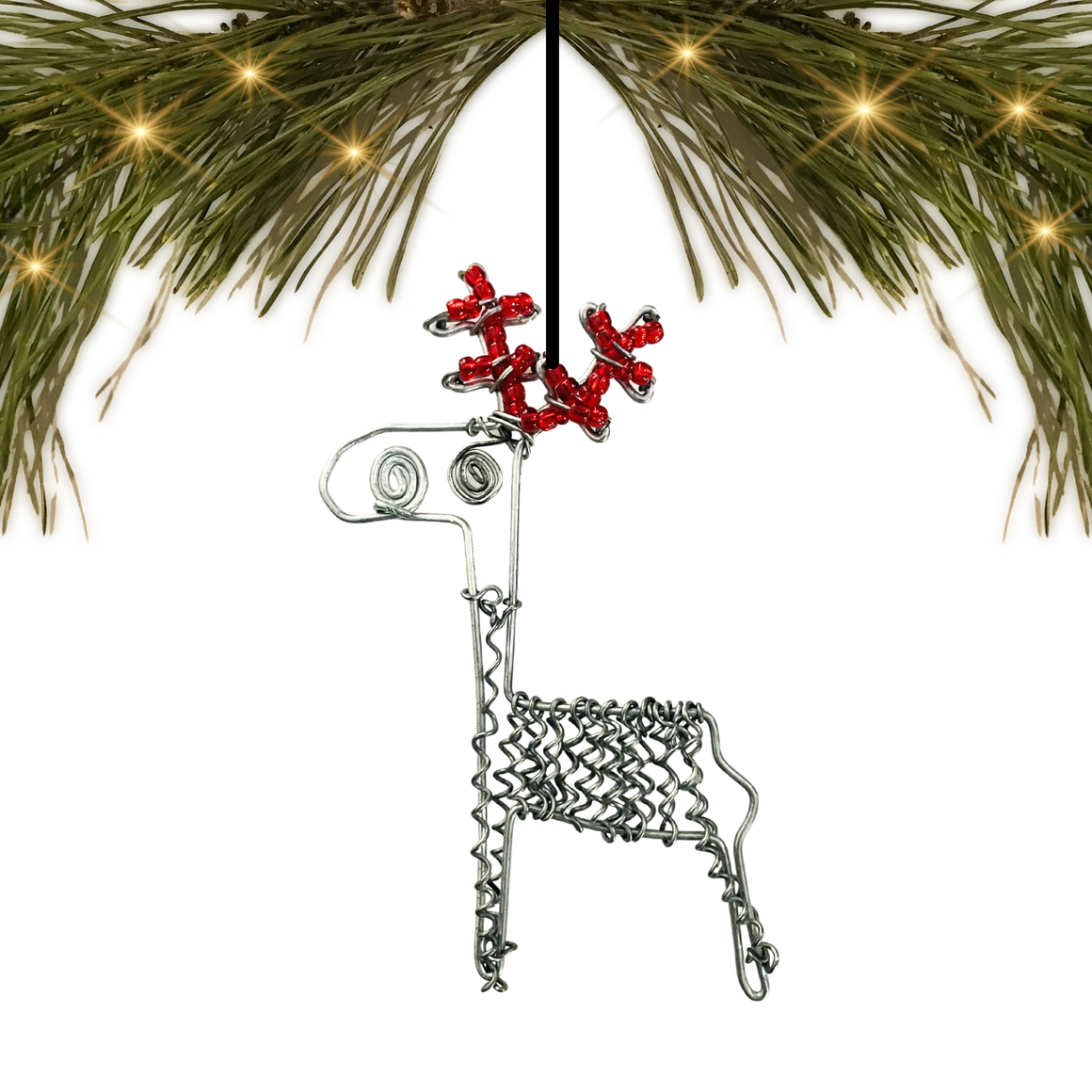 Kenya | Wire Reindeer | Ornament