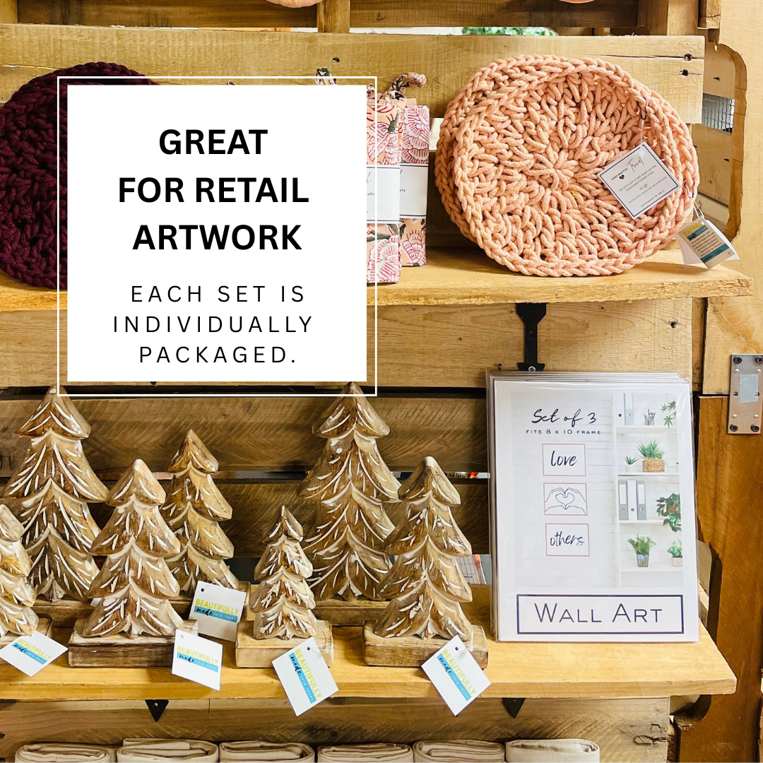 8 x 10 Art | Love Others | Set of 3