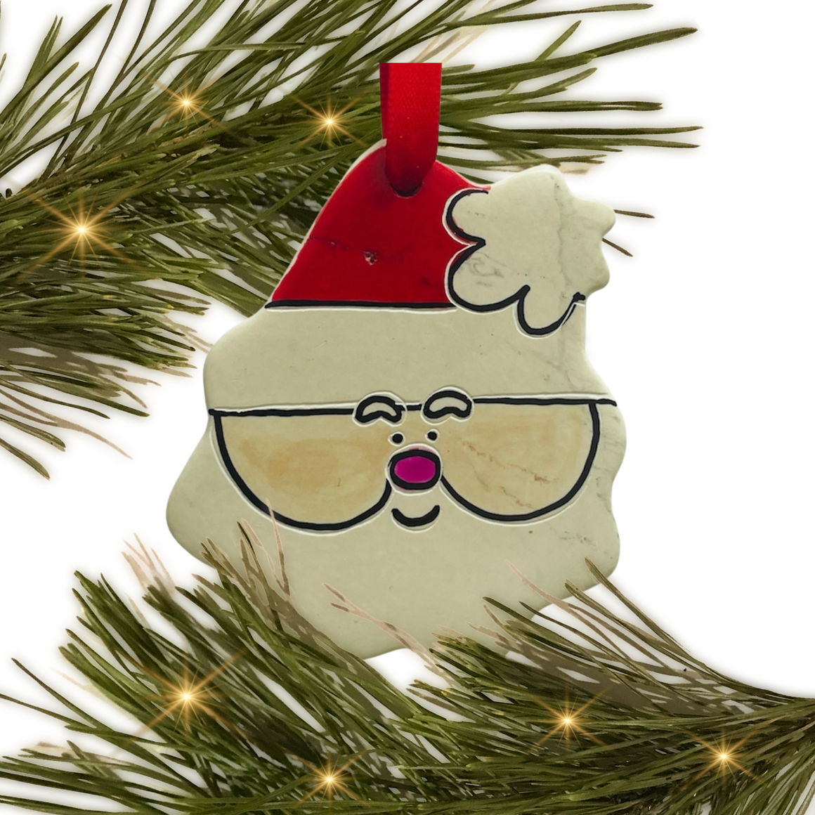 Kenya | Soapstone Santa | Ornament