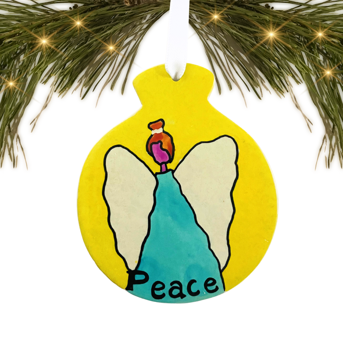 Kenya | Soapstone Peace Angel | Ornament