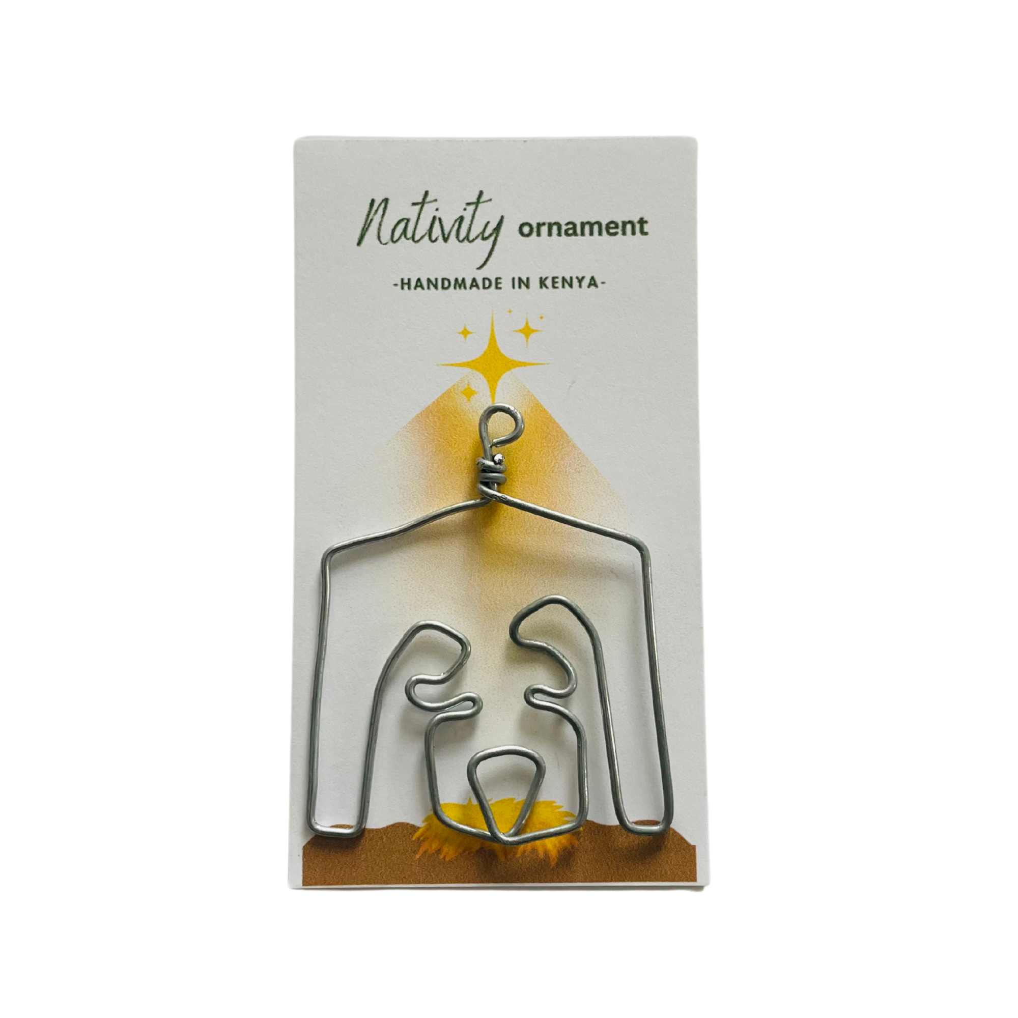Kenya | Nativity + Wire | Ornament