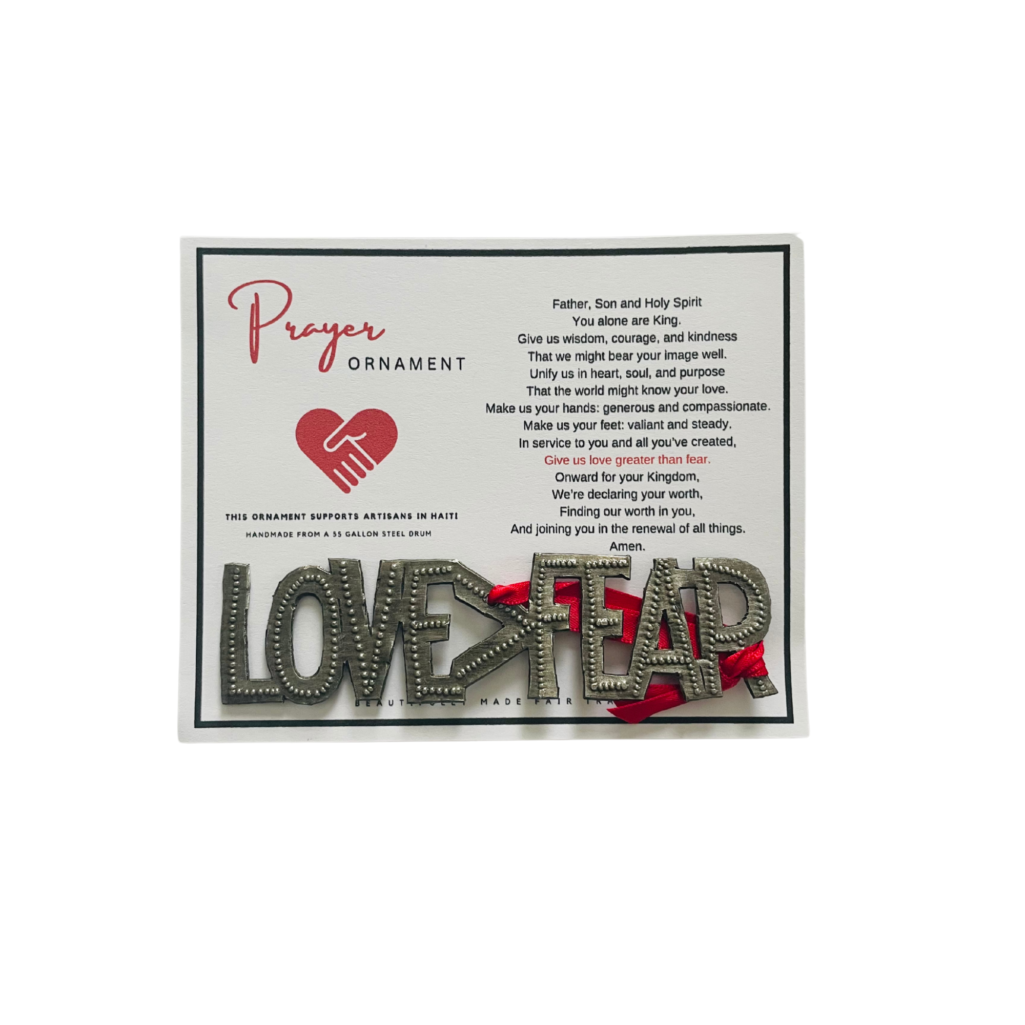 Haiti | Love > Fear | Ornament