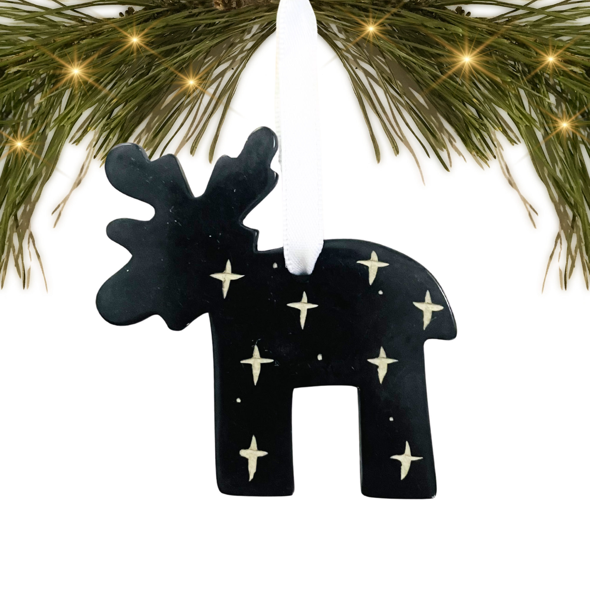 Kenya | Soapstone Reindeer | Ornament