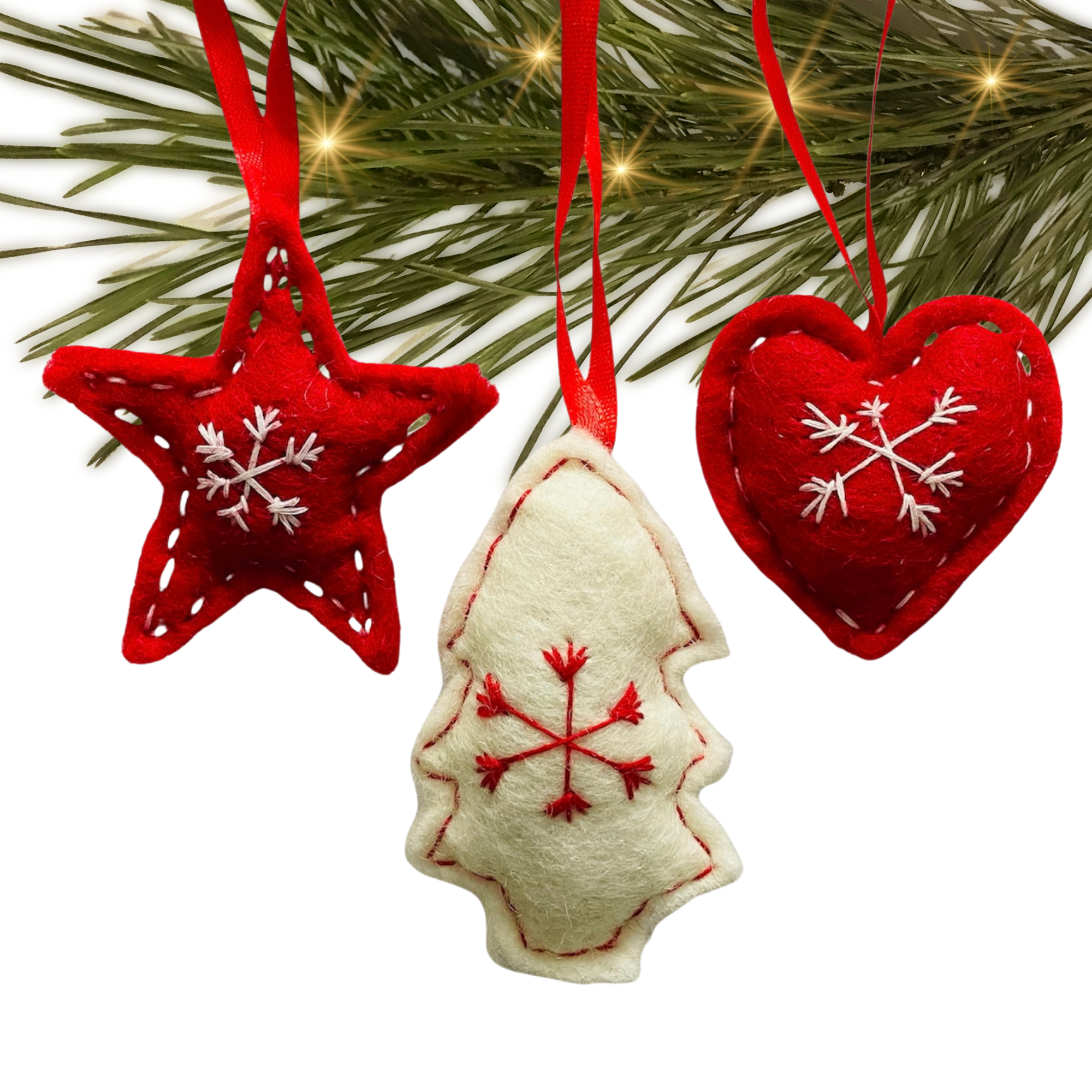 Nepal | Felt (Set of 3) | Ornament