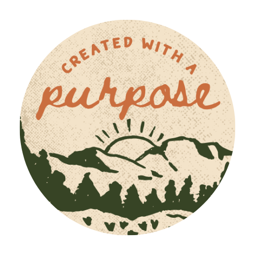 Waterproof Vinyl Sticker | Created with a Purpose