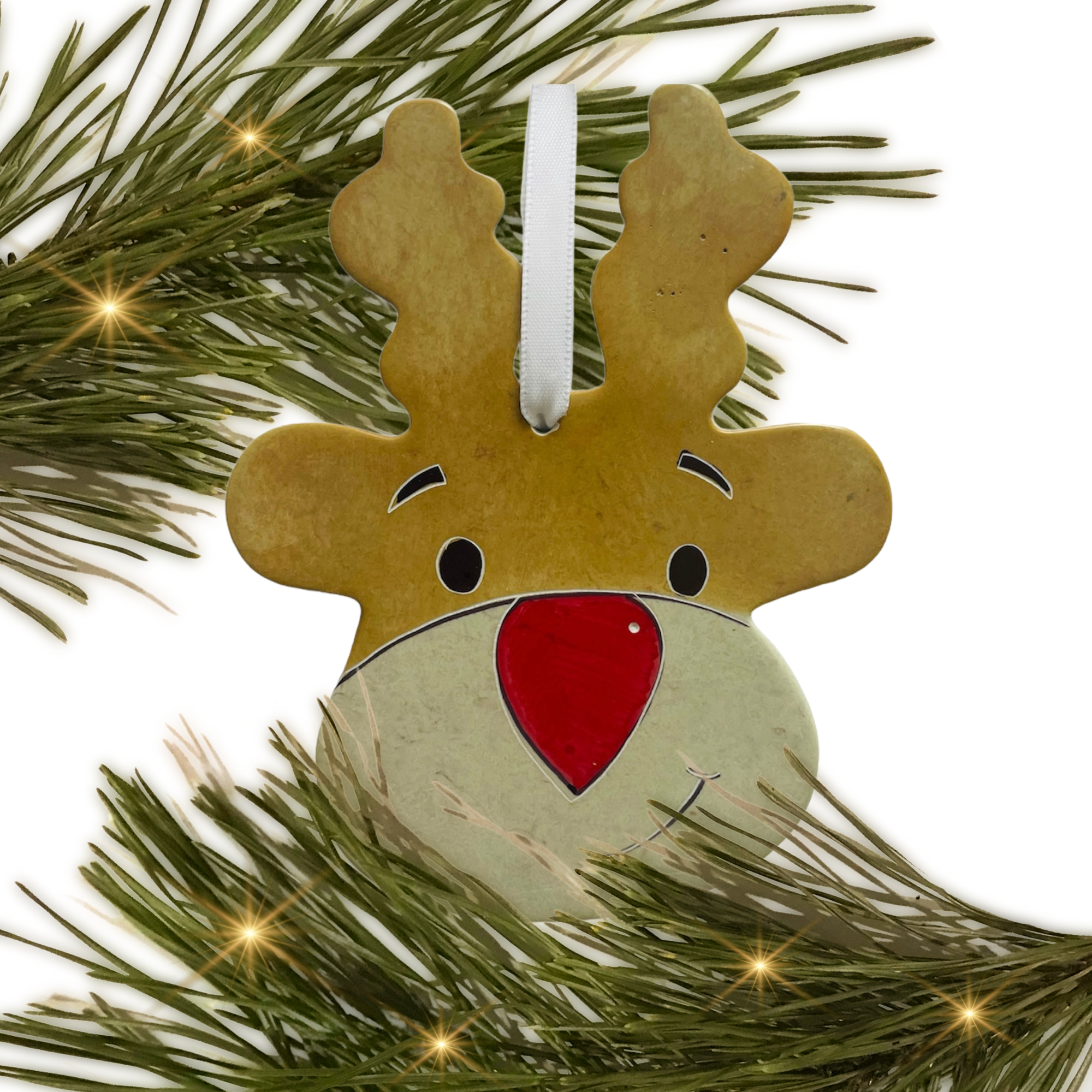 Kenya | Soapstone Reindeer LG | Ornament