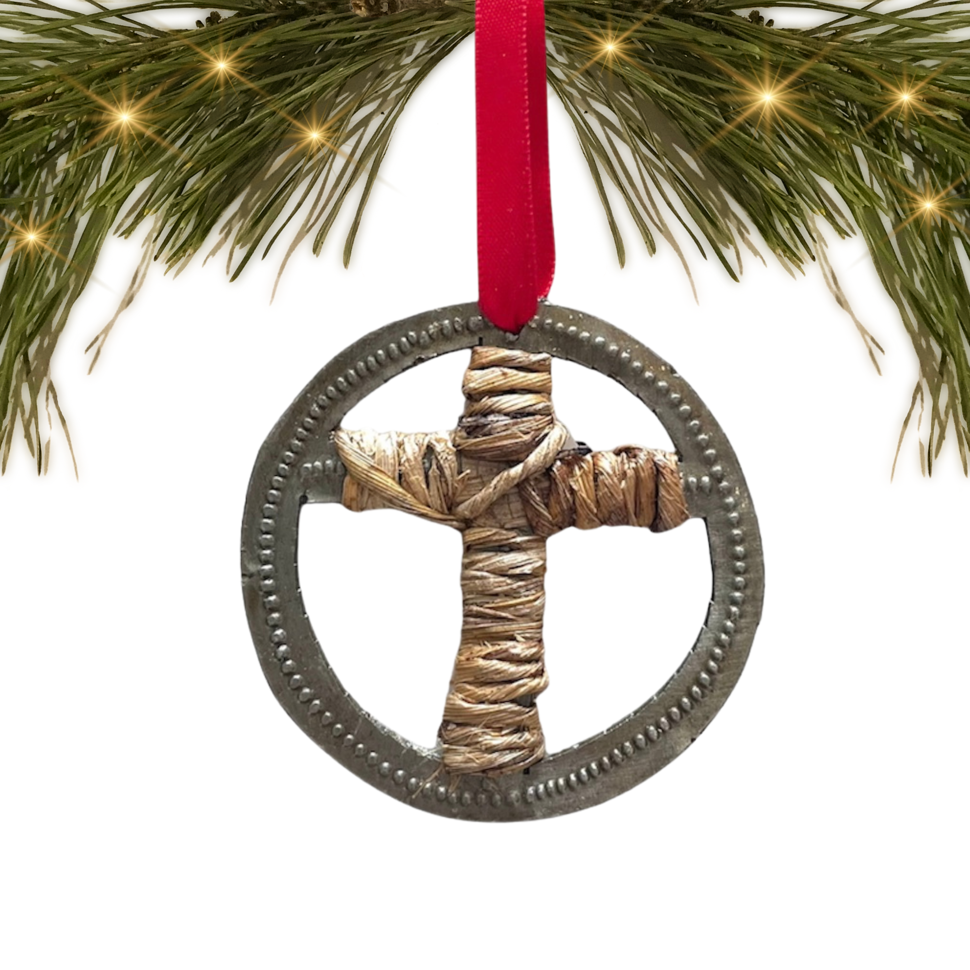 Haiti | Steel Drum + Plantain Leaves | Ornament