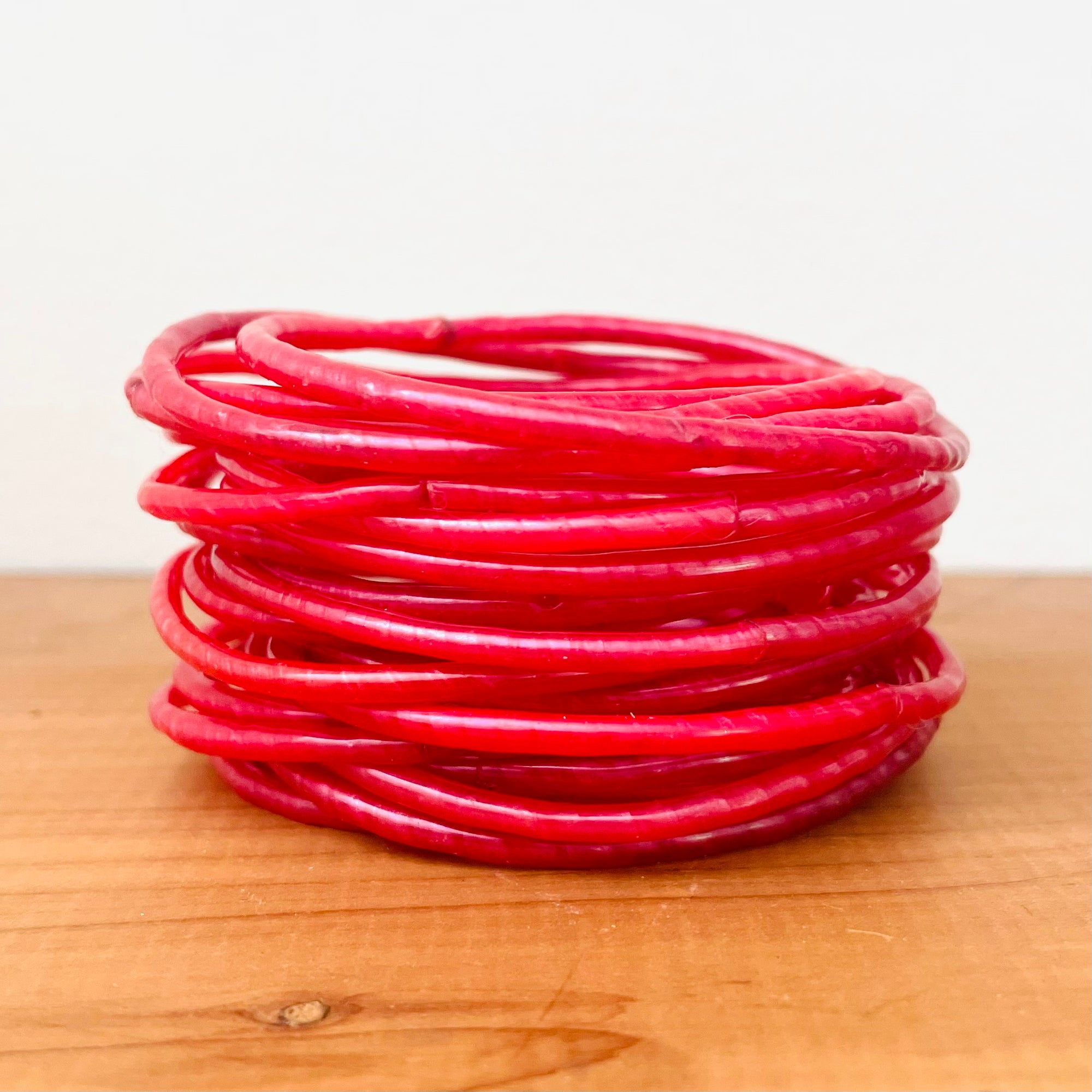 Africa | Woven Bracelet | Solid Pink | Child Size