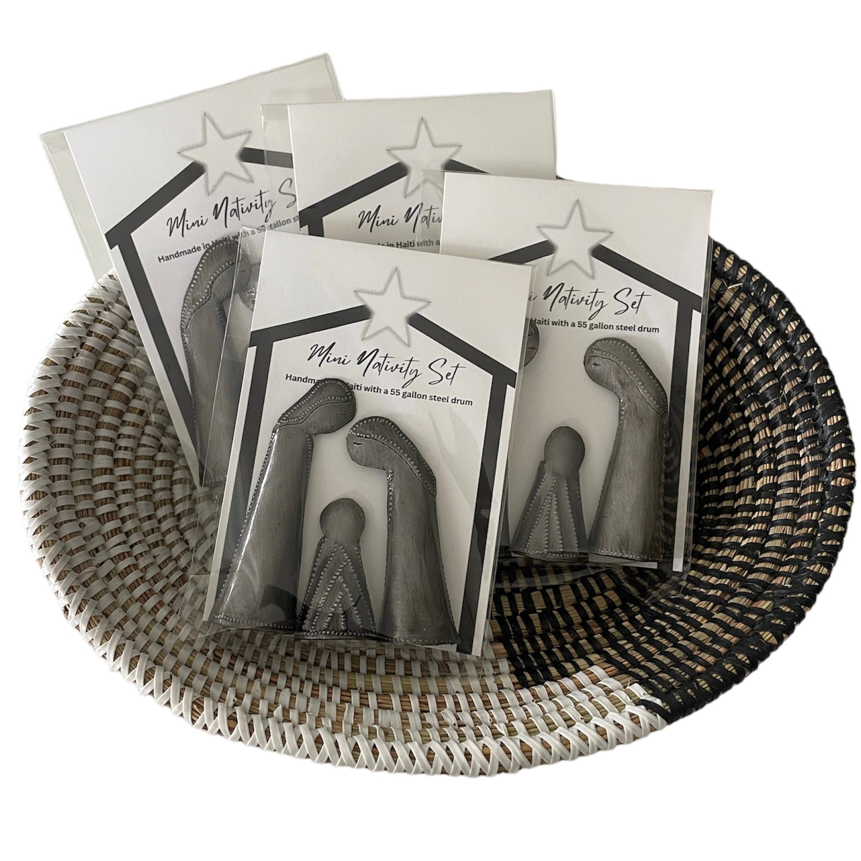 Haiti | 3 pc Mini Nativity | Stand Up