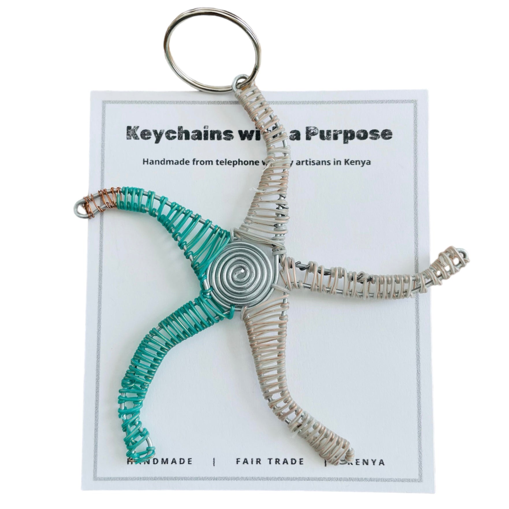 Kenya |  Starfish Keychain