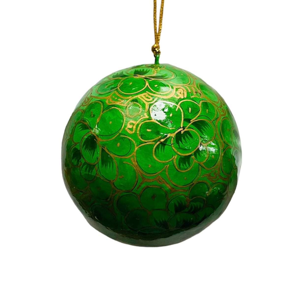India | Paper Mache | Green | Ornament