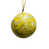 India | Paper Mache | Yellow | Ornament