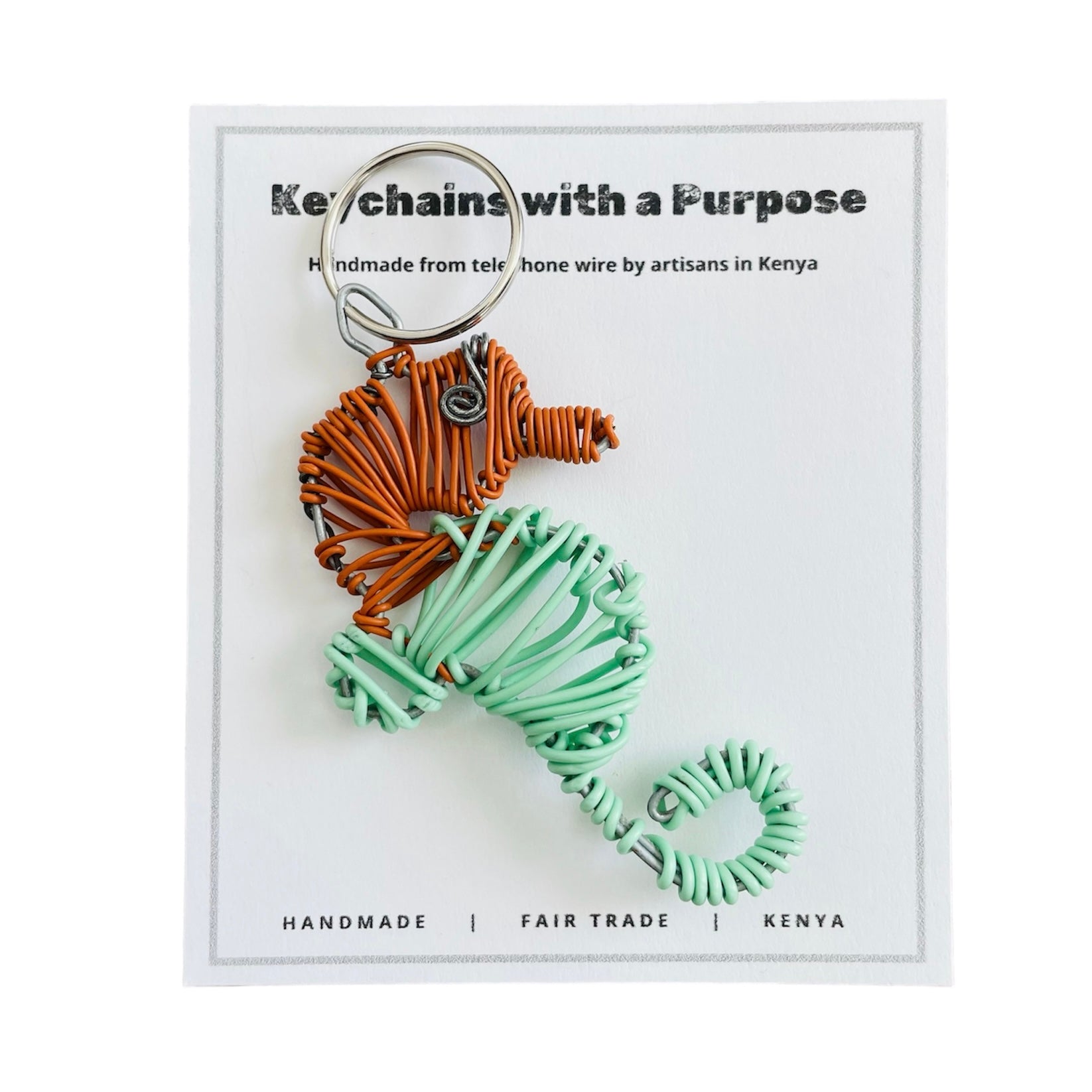 Kenya |  Seahorse Keychain