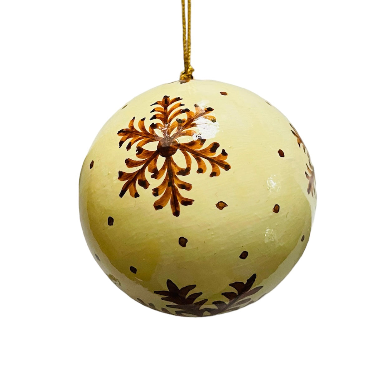 India | Paper Mache | Snowflake | Ornament