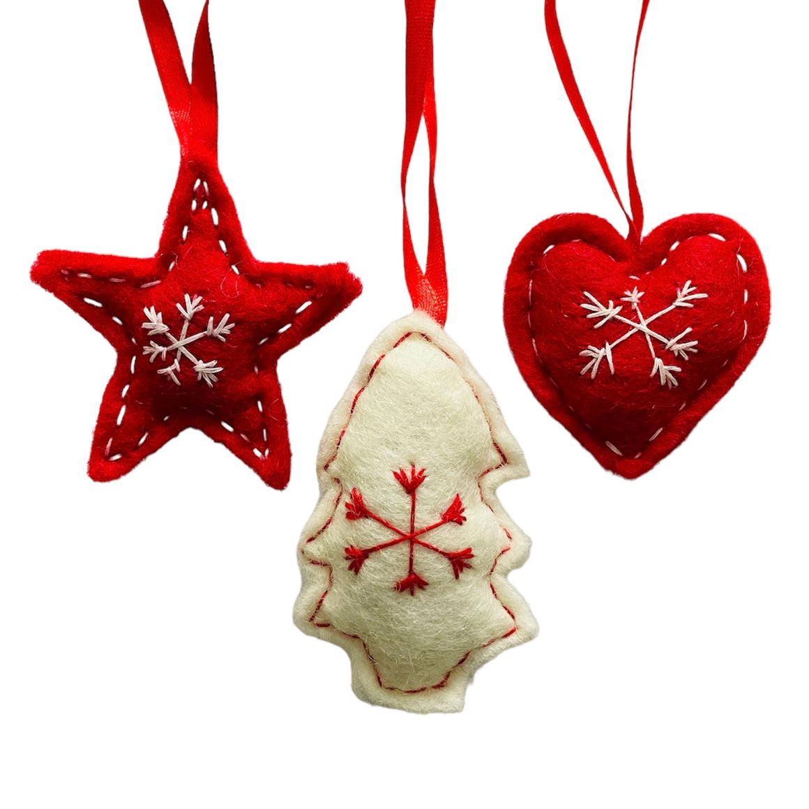 Nepal | Felt (Set of 3) | Ornament