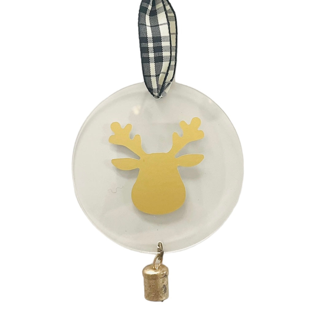 India | Moose/Bell | Ornament