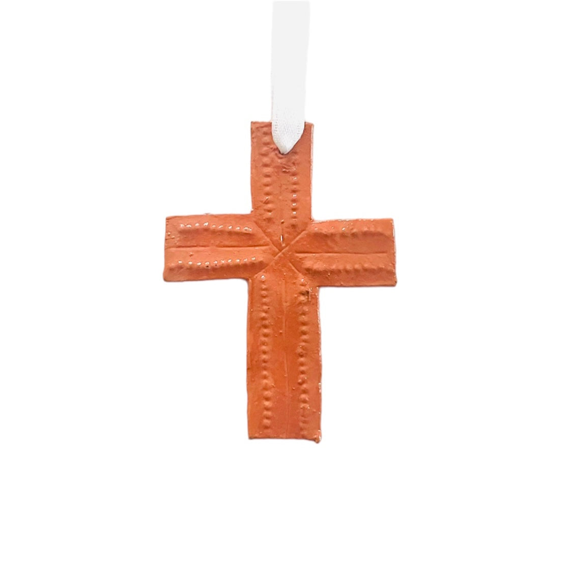 Haiti | Orange Cross (mini) | Ornament