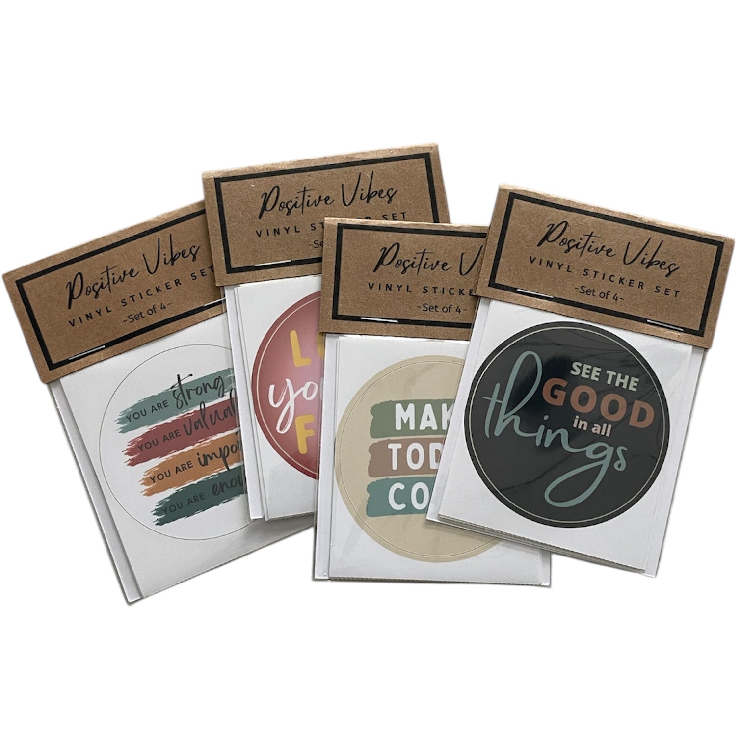 Stickers | Positive Vibes | Pack of 4