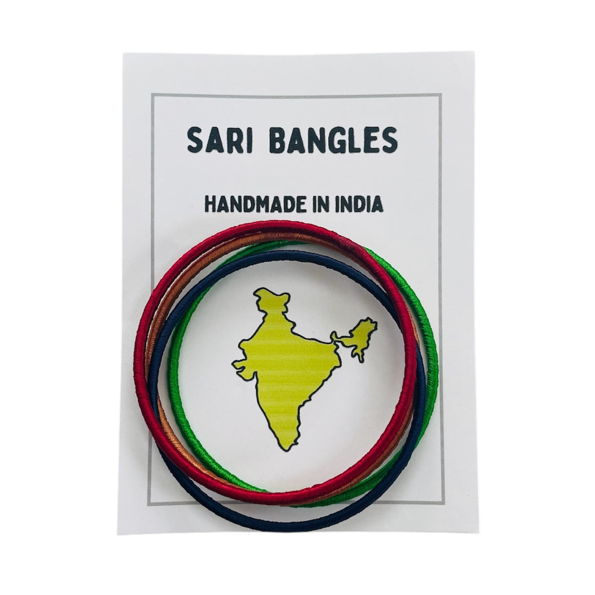 India | Sari Bangle Bracelets | Set of 4