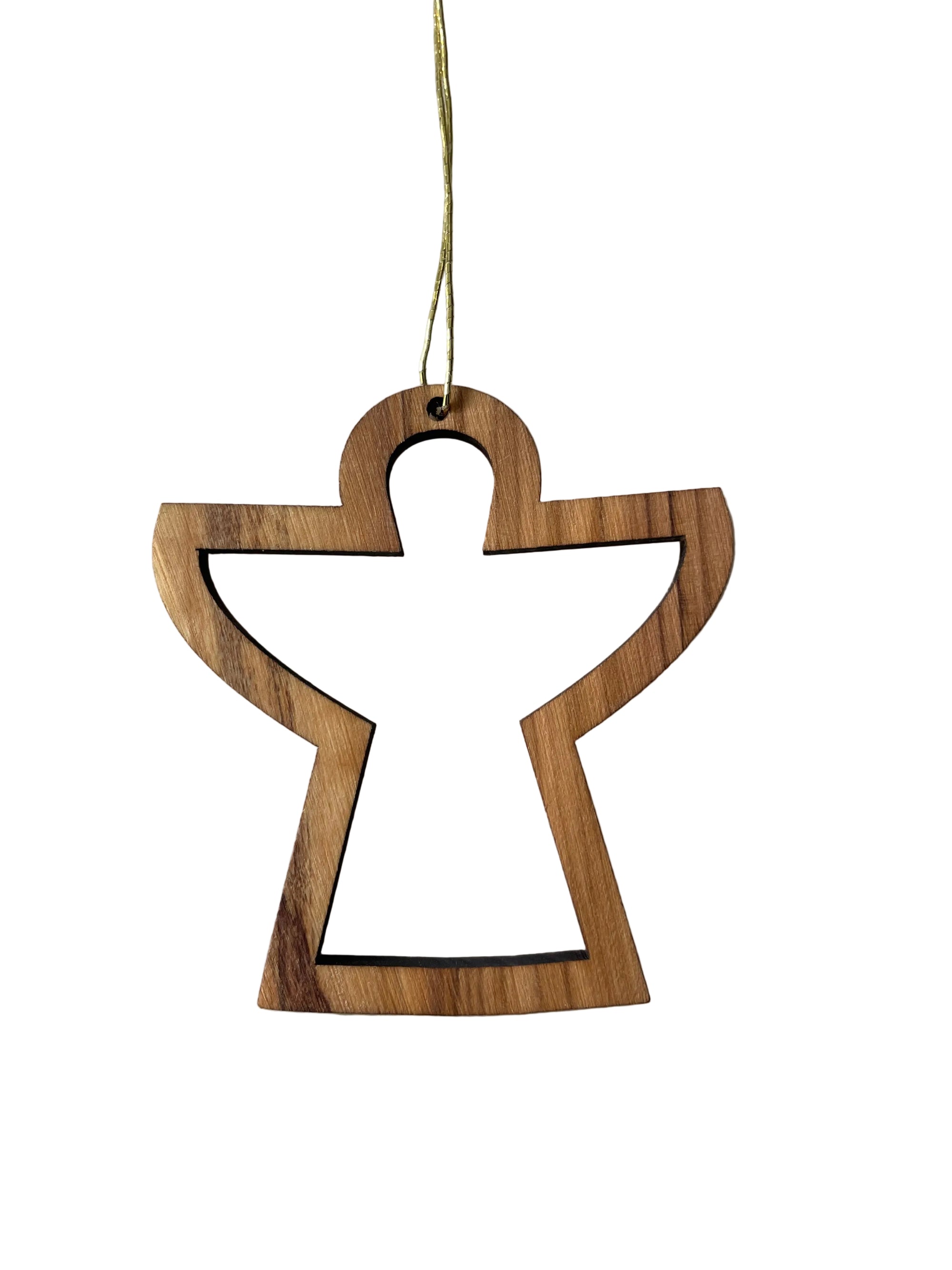Palestine | Olive Wood Ornament | Open Angel