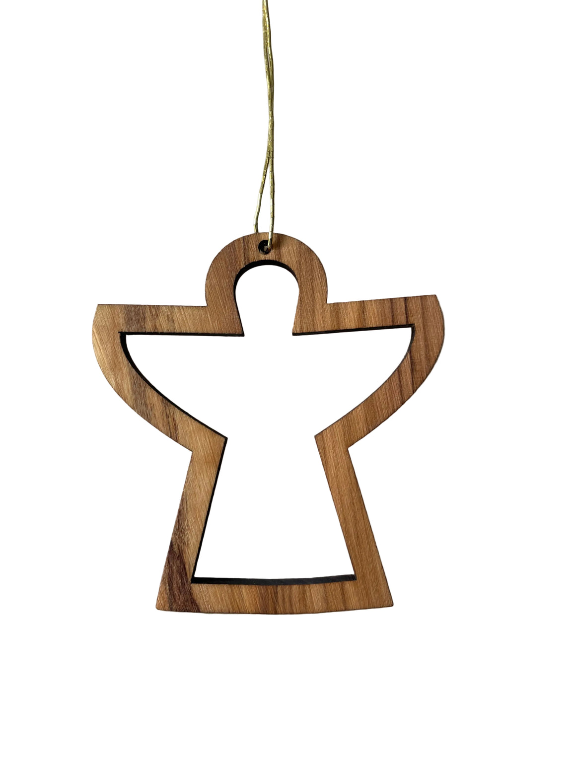 Palestine | Olive Wood Ornament | Open Angel