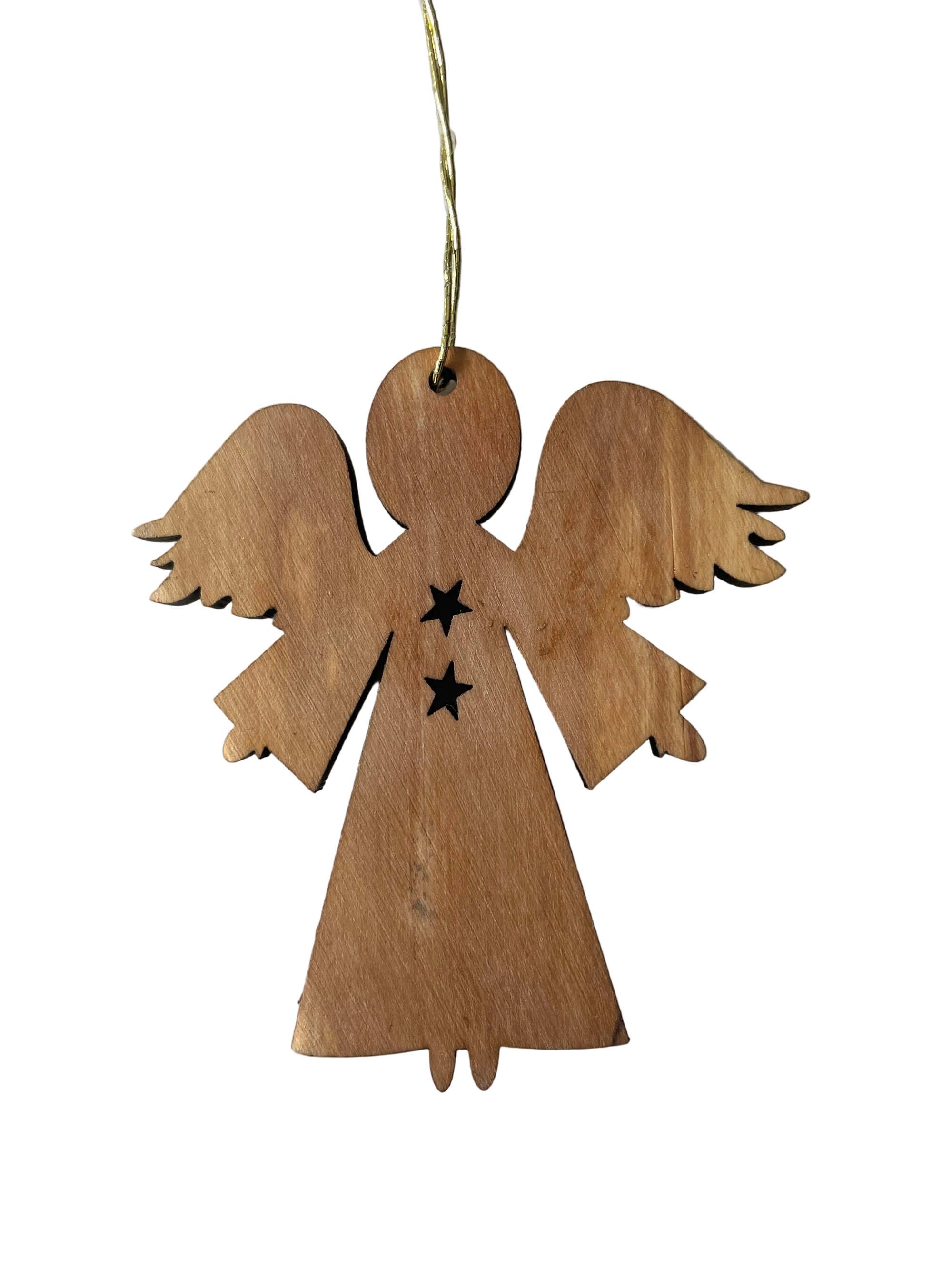 Palestine | Olive Wood Ornament | Solid Angel