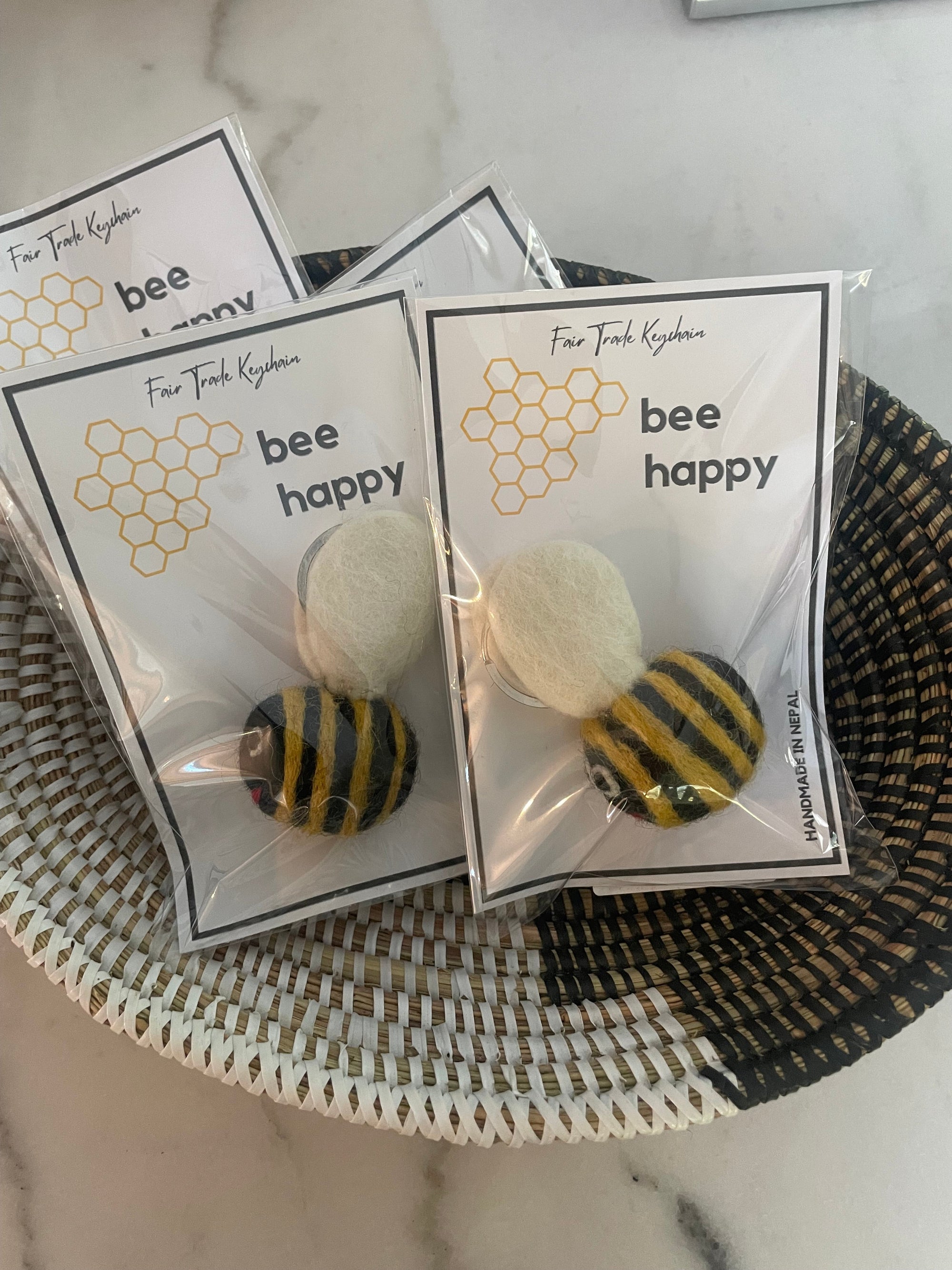 Nepal | Bee happy keychain