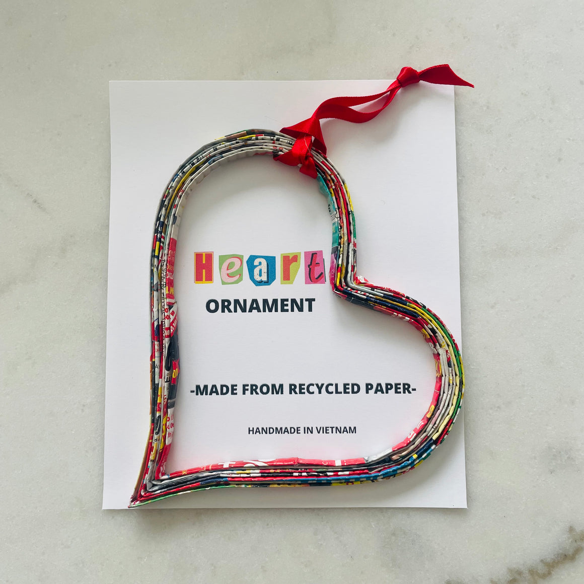 Vietnam | Heart Paper Ornament