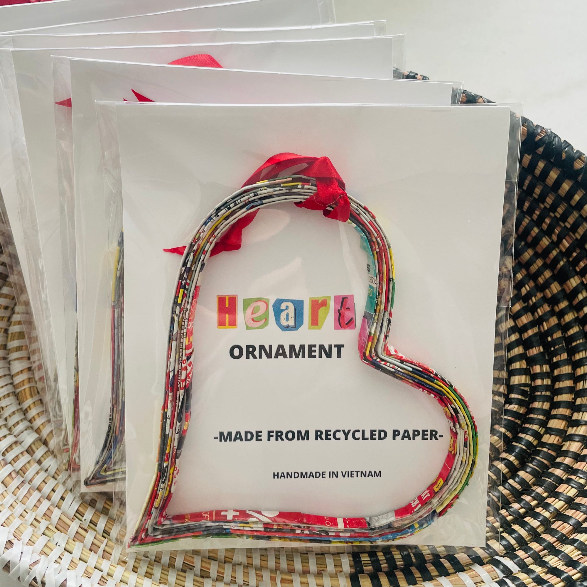 Vietnam | Heart Paper Ornament