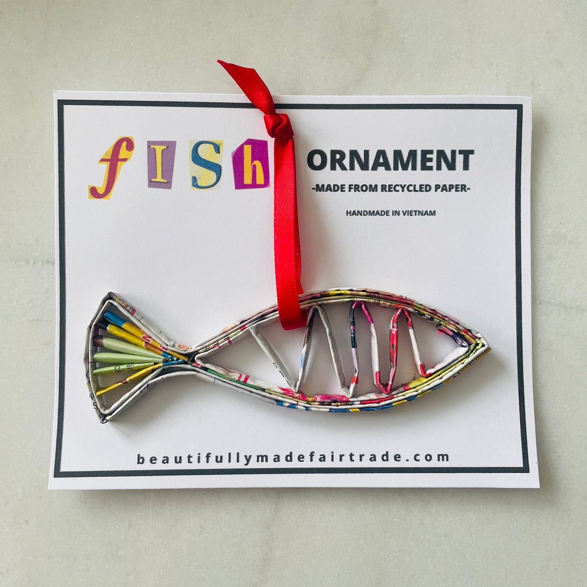 Vietnam | Fish Paper Ornament