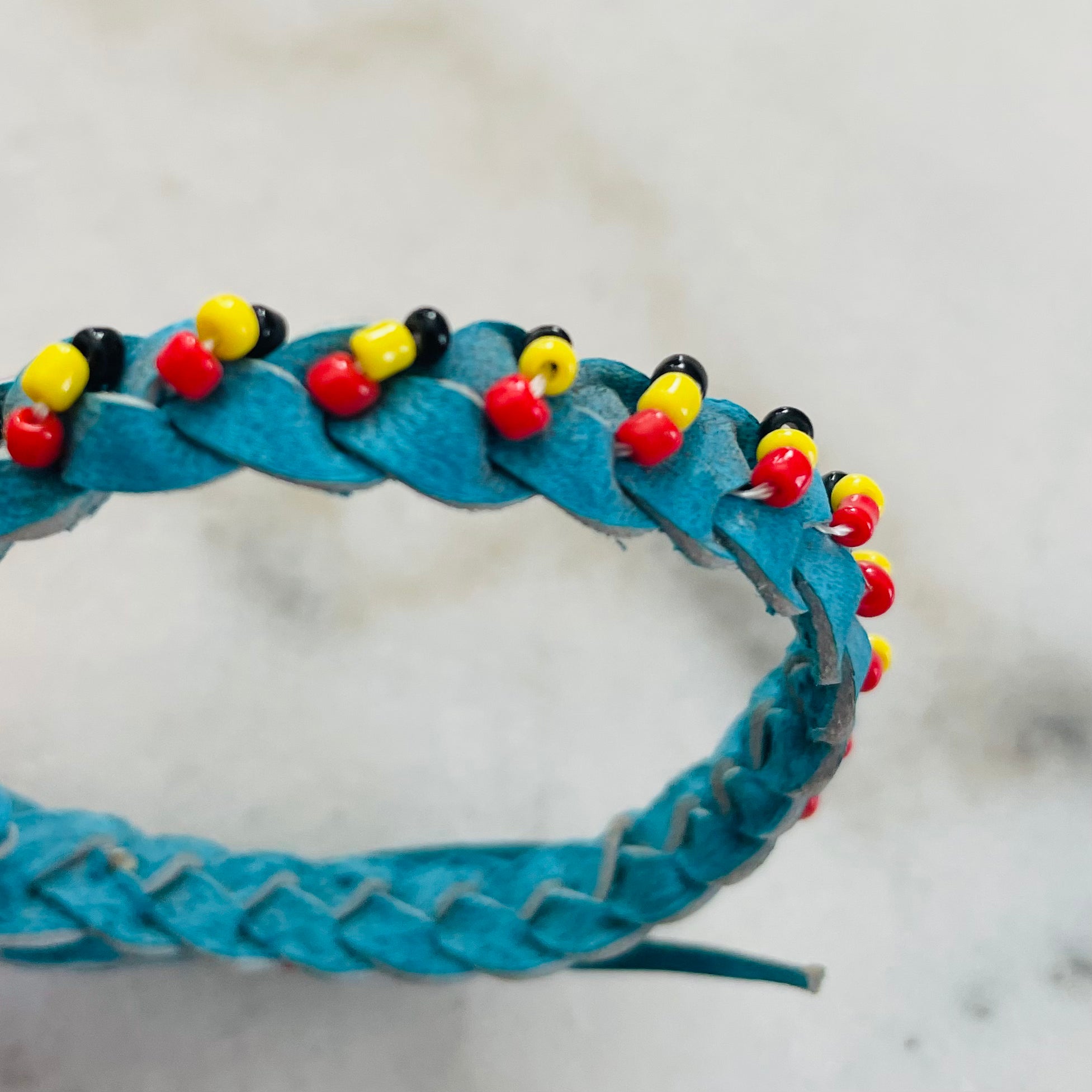 Kenya | Leather + Bead Bracelet