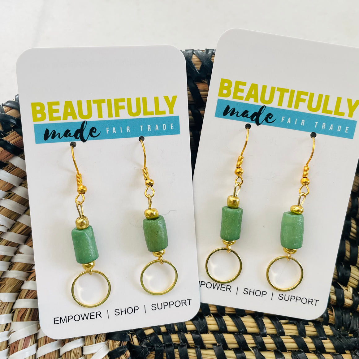 India | Green Earrings