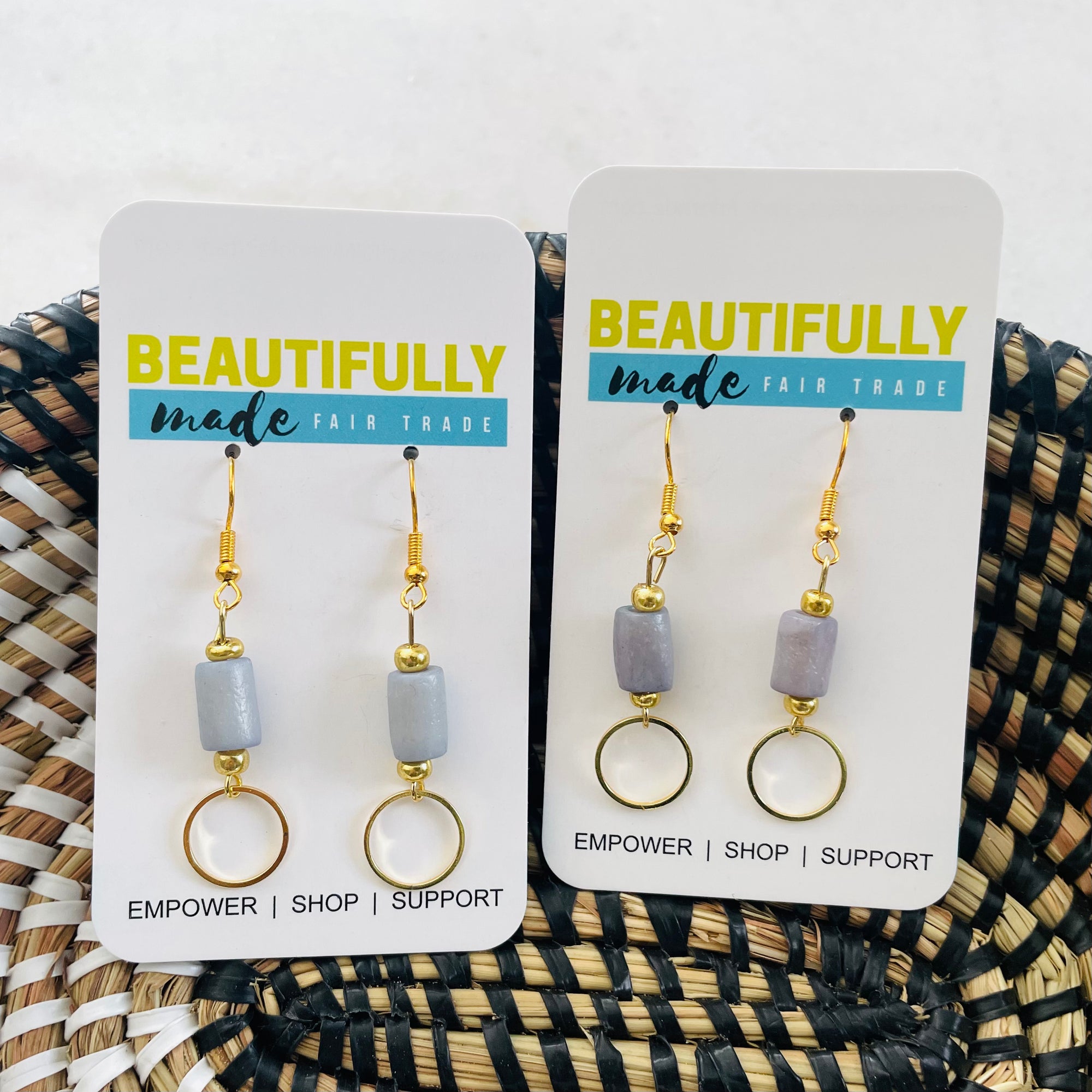 India | Blue/Grey Earrings