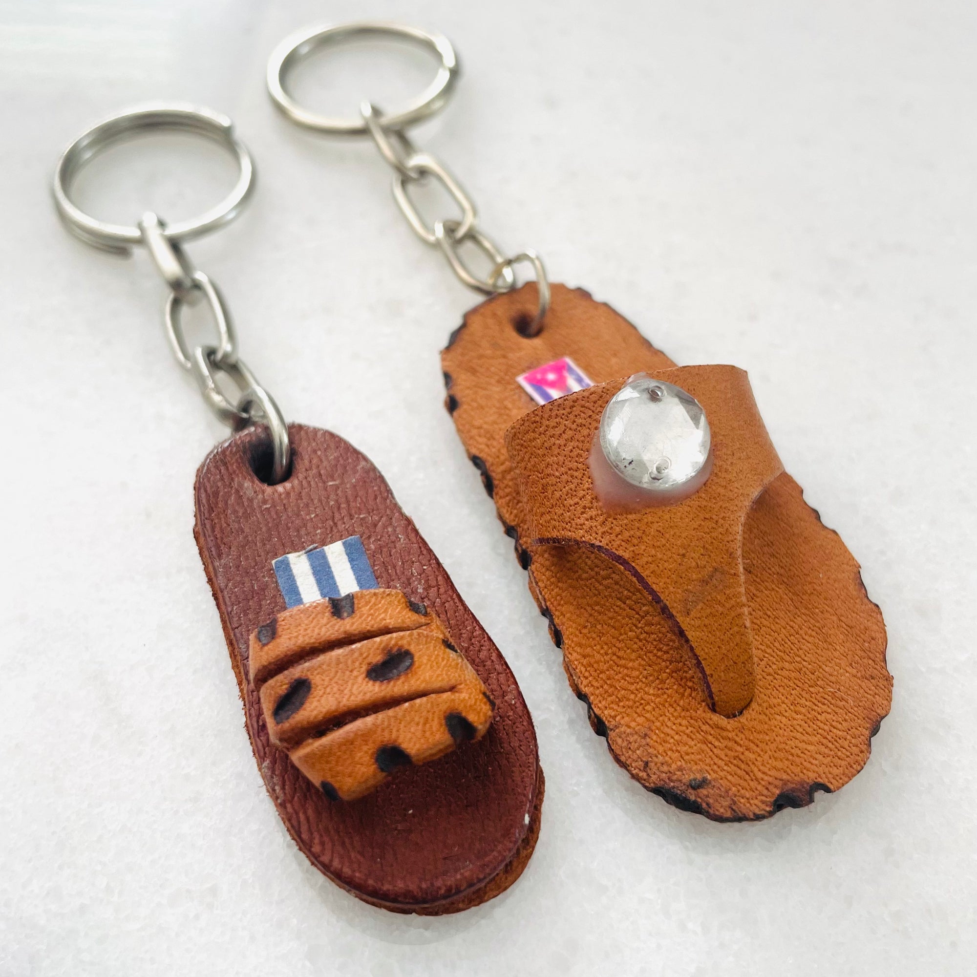 Cuba | Leather Sandal Keychain