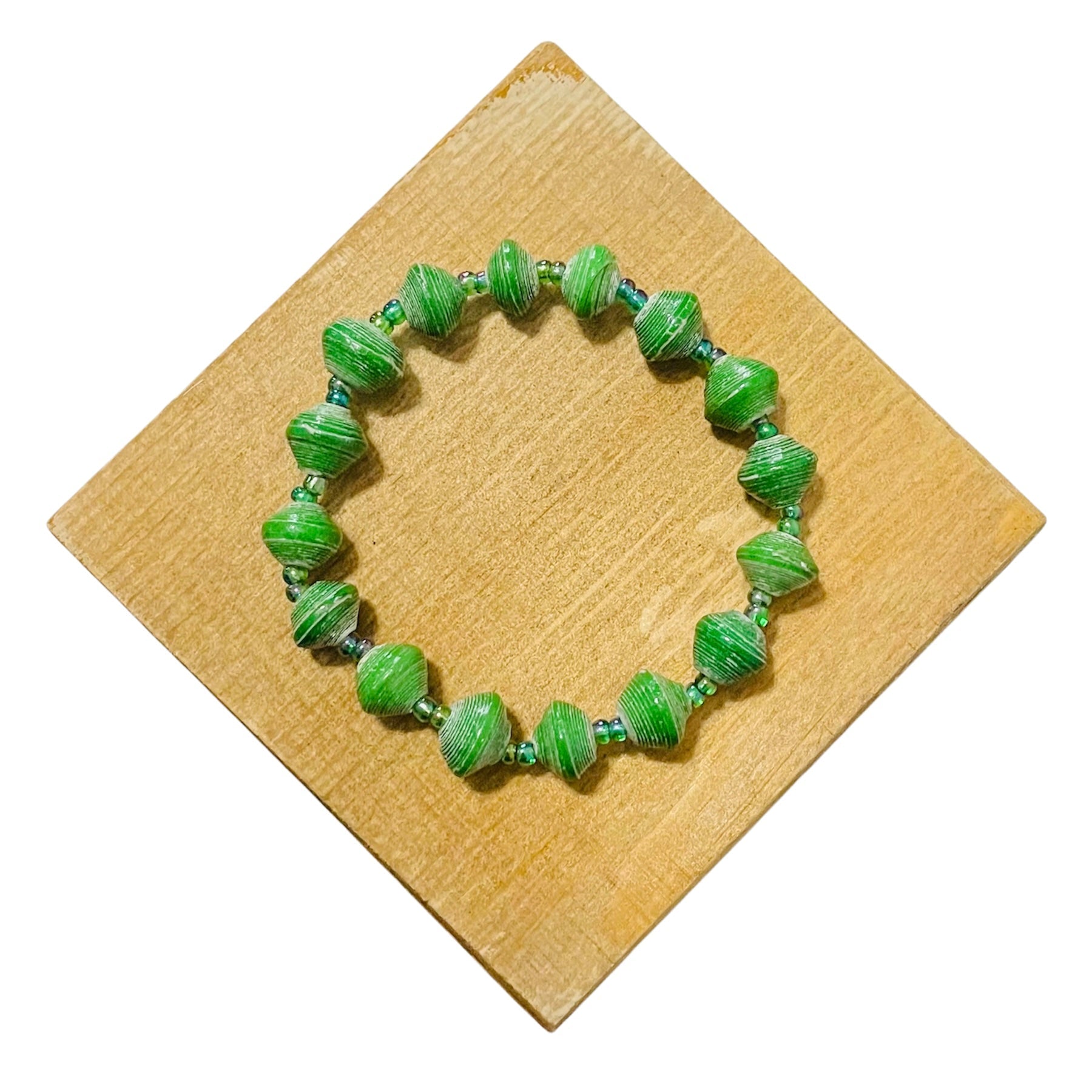 Africa | Paper Bead Bracelets (10 colors) loop