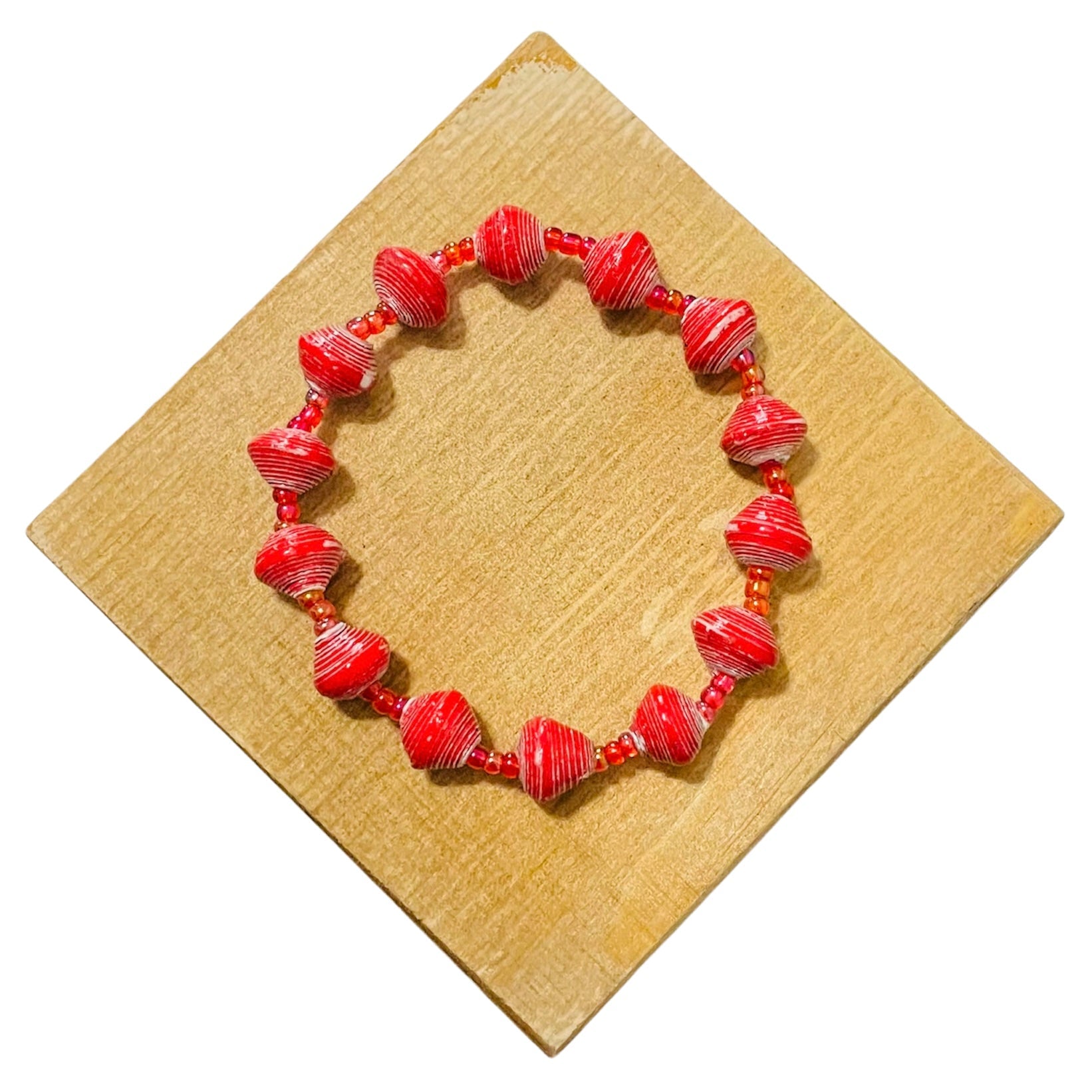 Africa | Paper Bead Bracelets (10 colors) loop