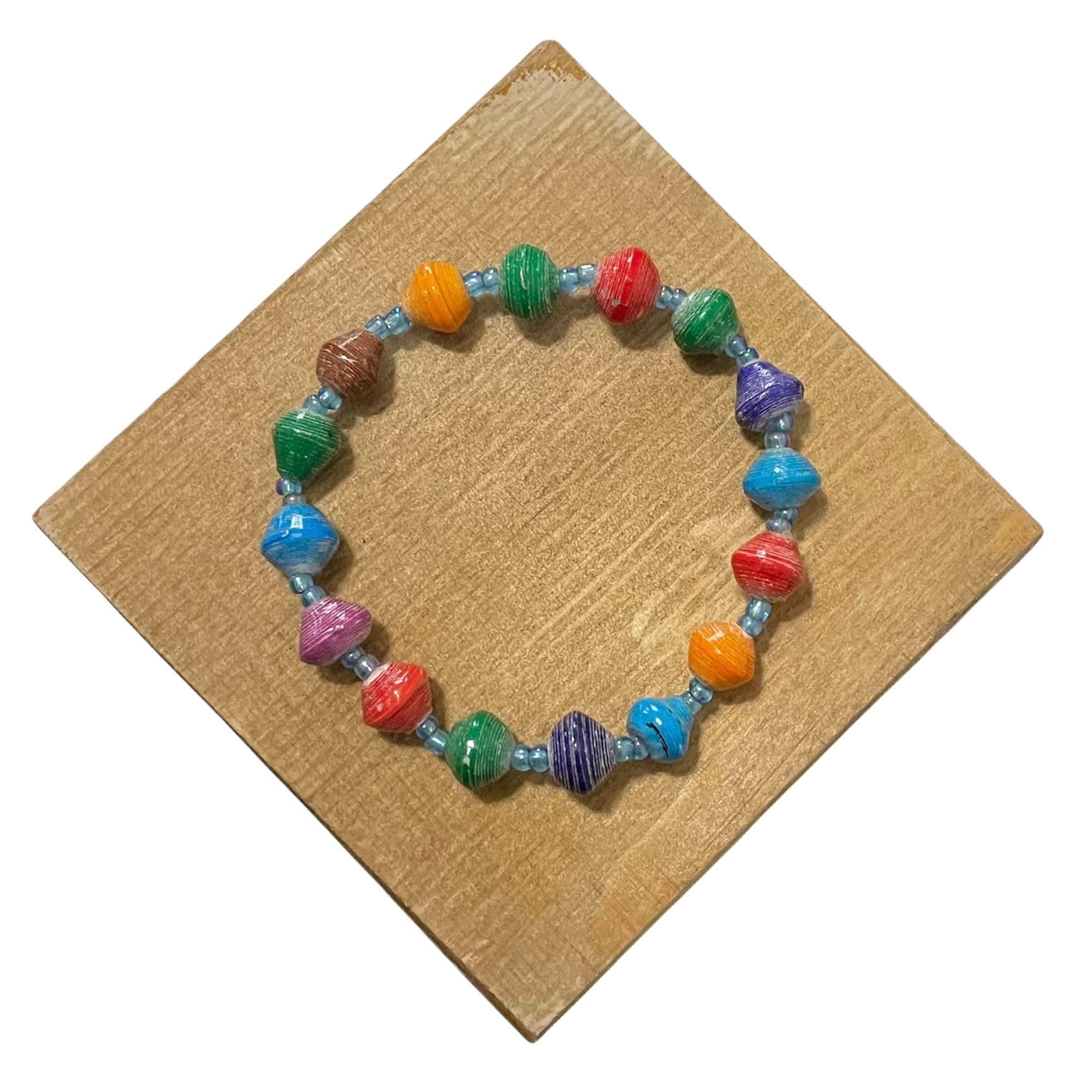 Africa | Paper Bead Bracelets (10 colors) loop