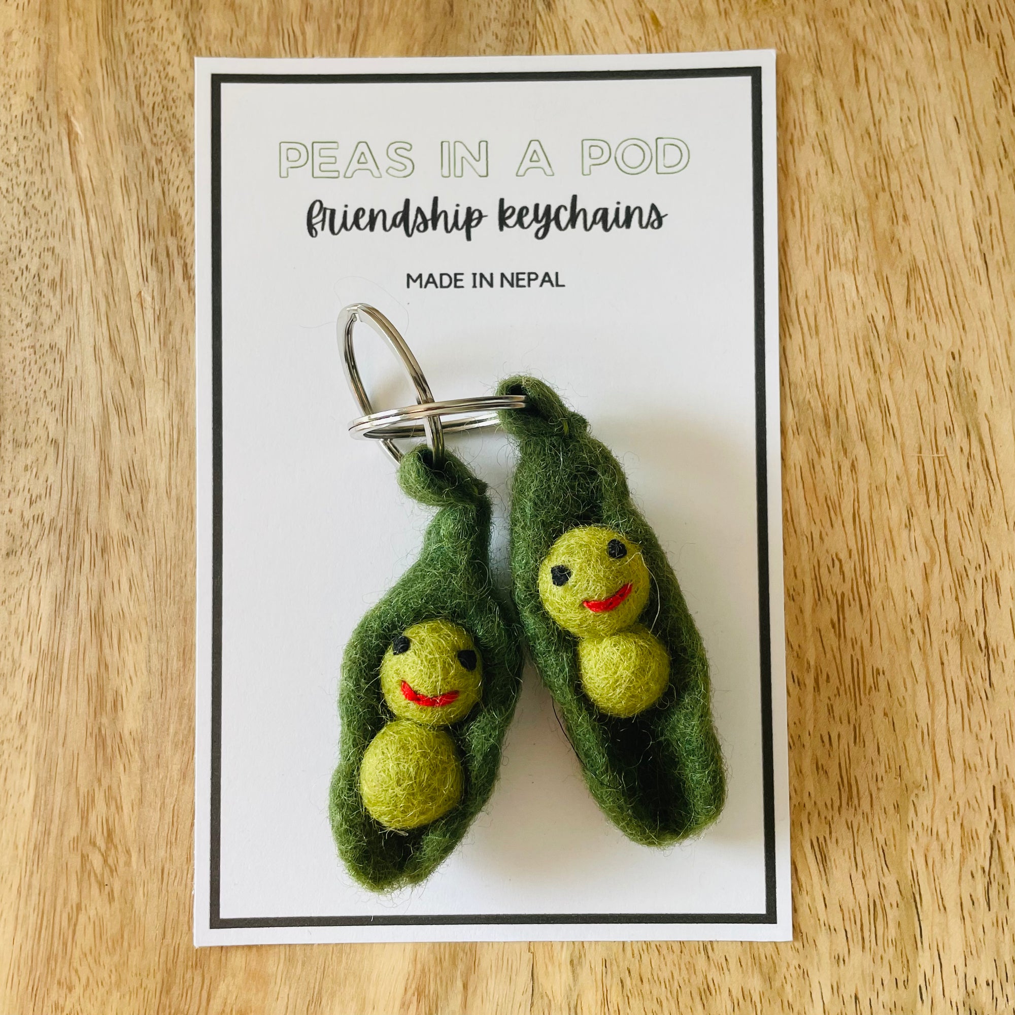 Nepal | Peas in a Pod - Friendship Keychain Set
