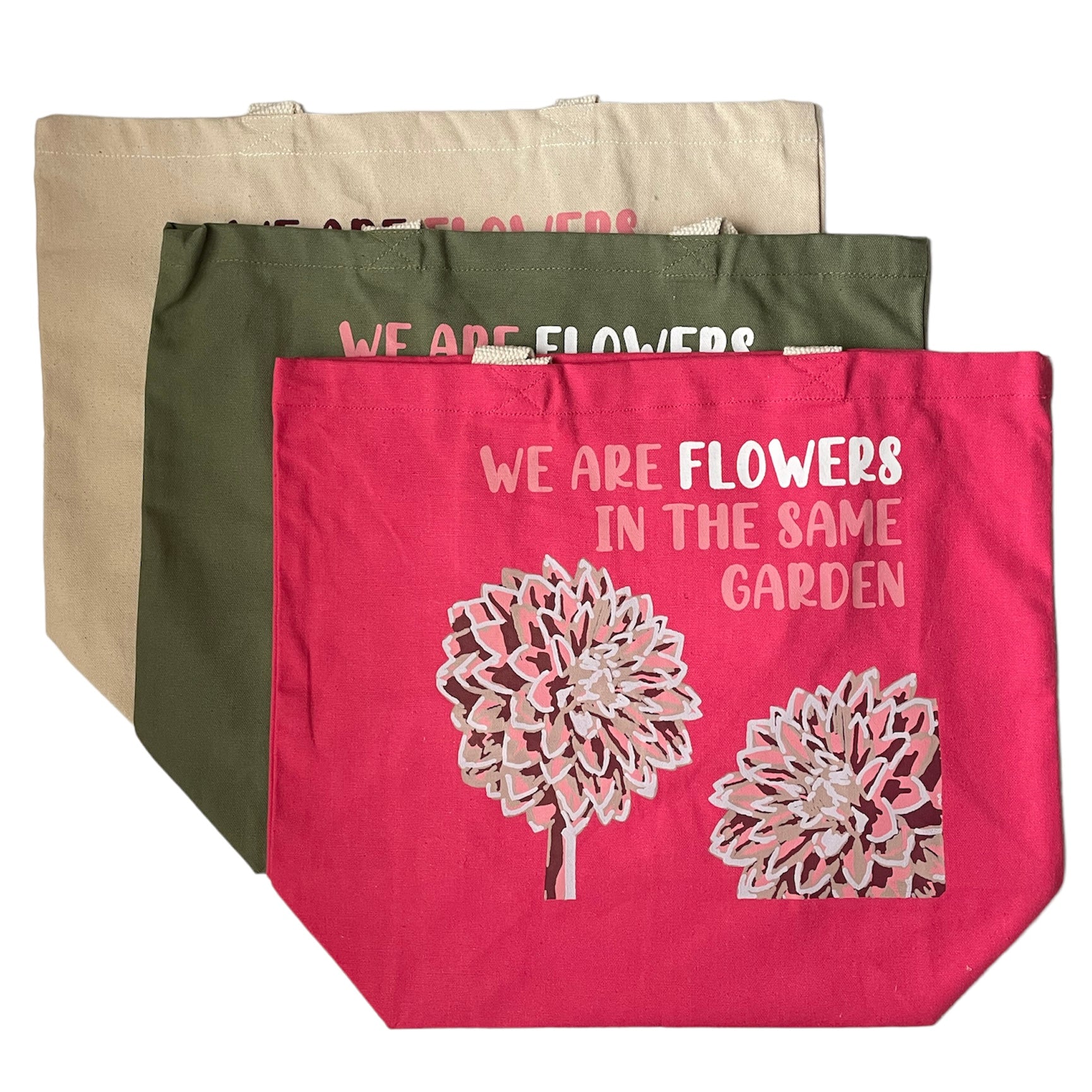 India | Printed cotton bag: Large (3 colors)