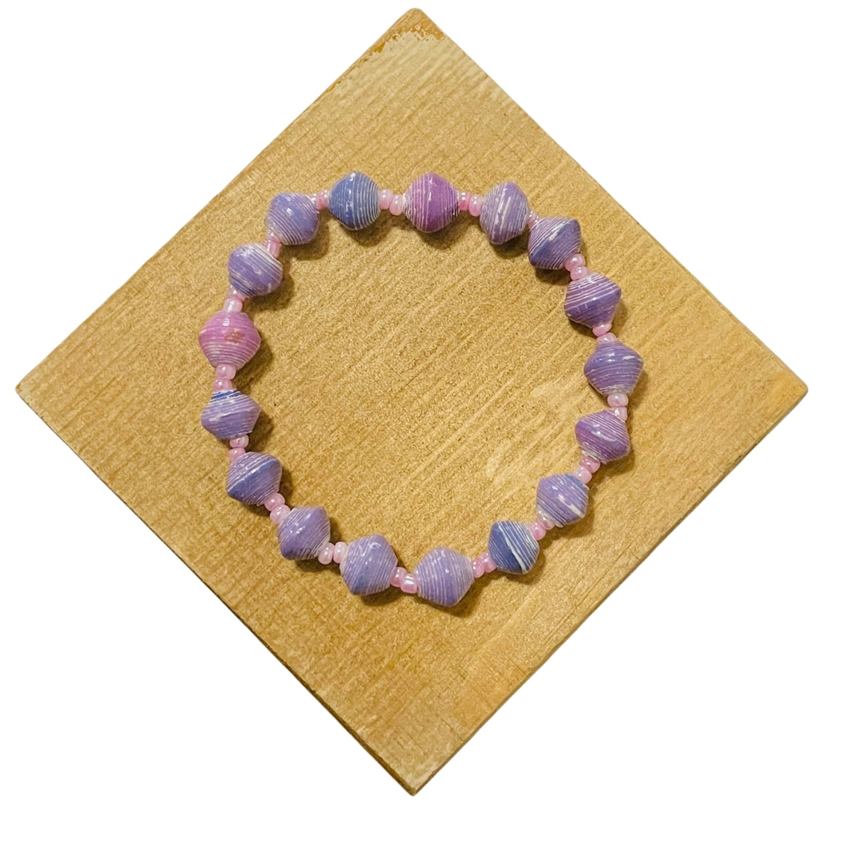 Africa | Paper Bead Bracelets (10 colors) loop